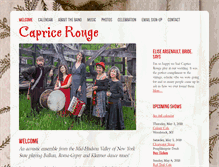 Tablet Screenshot of capricerouge.com